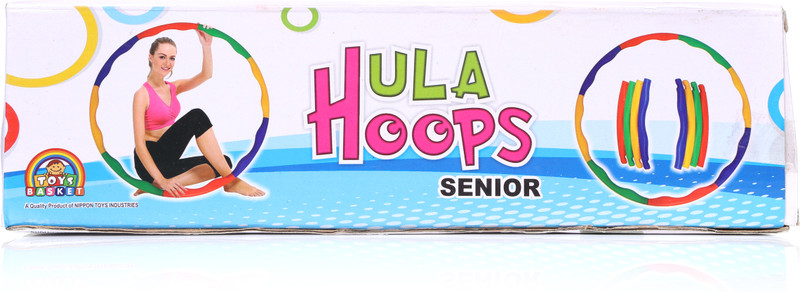 Toys Basket Plastic Hoopa Hola Zig-Zag Hoola Hoop 8 Pieces 30 inch Dia Hula Hoop(Diameter - 76 cm)
