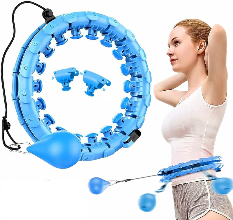 Trishaan Waist Exercise Hoop with Weighted Ball Hula Hoop(Diameter - 130 cm)