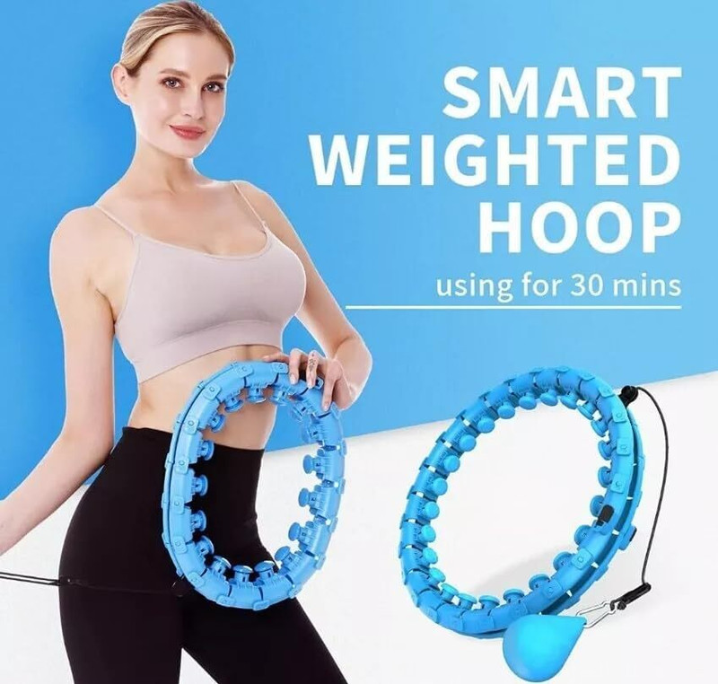 TOPHAVEN Easy Setup Smart Hula Hoop: Start Your Fitness Journey in Minutes Hula Hoop(Diameter - 130 cm)