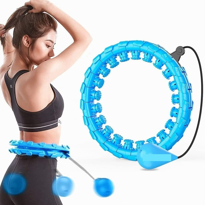 Mantavya 2 in 1 Abdomen Fitness Weight Loss Massage Non-Fall Hoola Hoop Hula Hoop Hula Hoop(Diameter - 24 cm)