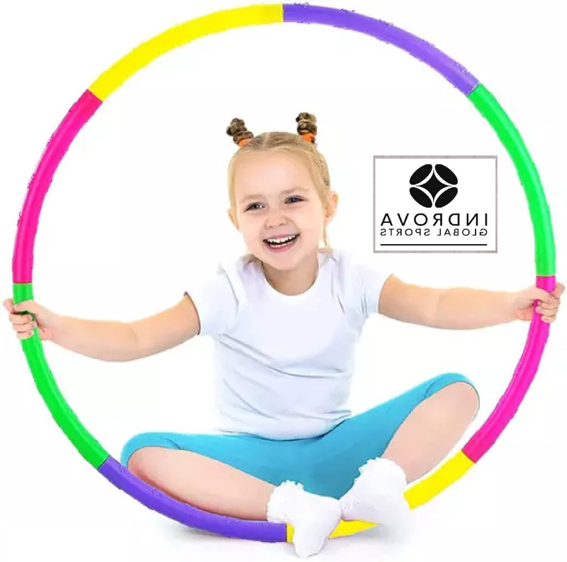 INDROVA Hula Hoop Consists of 8 Inter-Lockable Pieces Collapsible Kids Hula Hoop Ring Hula Hoop(Diameter - 80 cm)