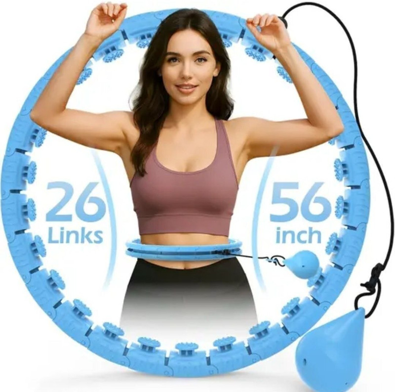 Roscoe Weighted Hula Hoop for Adults Weight Loss Infinity Hoop Plus Size Hula Hoop(Diameter - 240 cm)