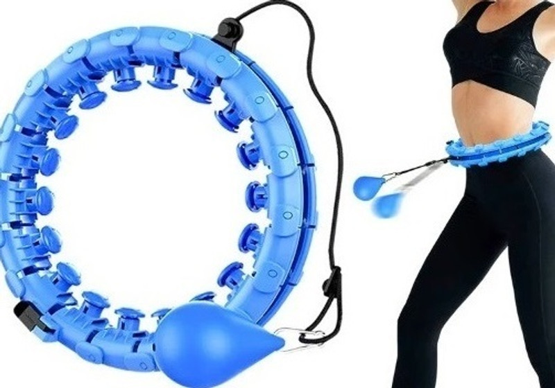 Trishaan The Ultimate Smart Weighted Hoop for Flat Tummy Goals Hula Hoop(Diameter - 130 cm)