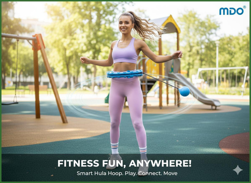 Trishaan Smart Hula Hoop: Weight Loss & Massage Hula Hoop(Diameter - 130 cm)