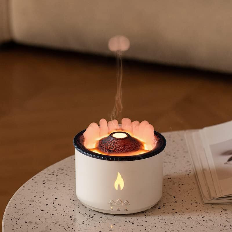 4MYL Humidifier Oil Diffuser with Flame Diffuser Mist Humidifier with 2 Mist Modes Diffuser Set, Aroma Oil, Diffuser Humidifier Oil Diffuser with Flame Diffuser Cool Mist Humidifier with 2 Mist Modes(1 Units)