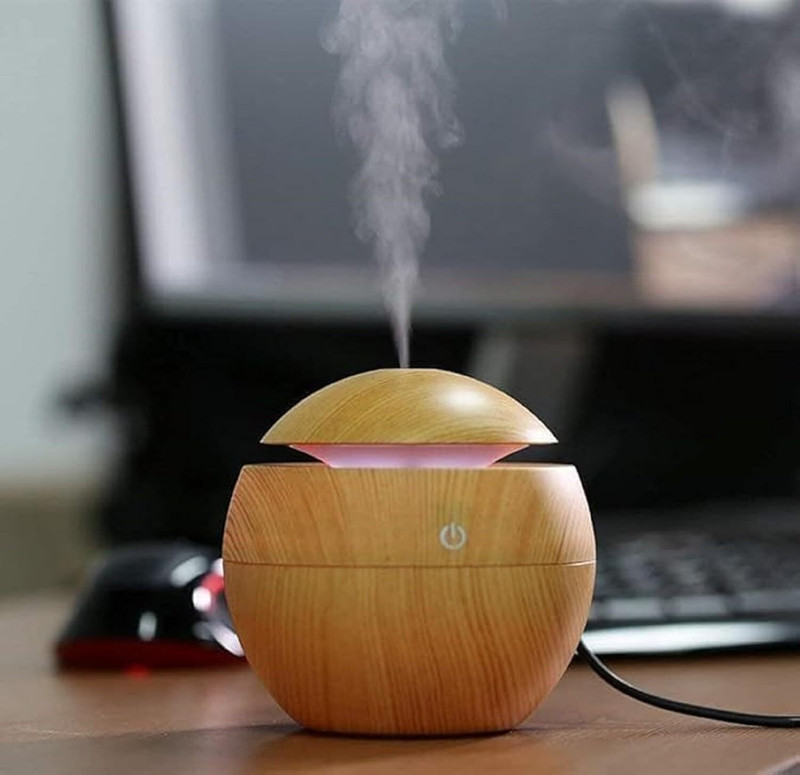 Kaia Room Wooden Ultrasonic Cool Mist Humidifier & Aroma Diffuser Humidifier