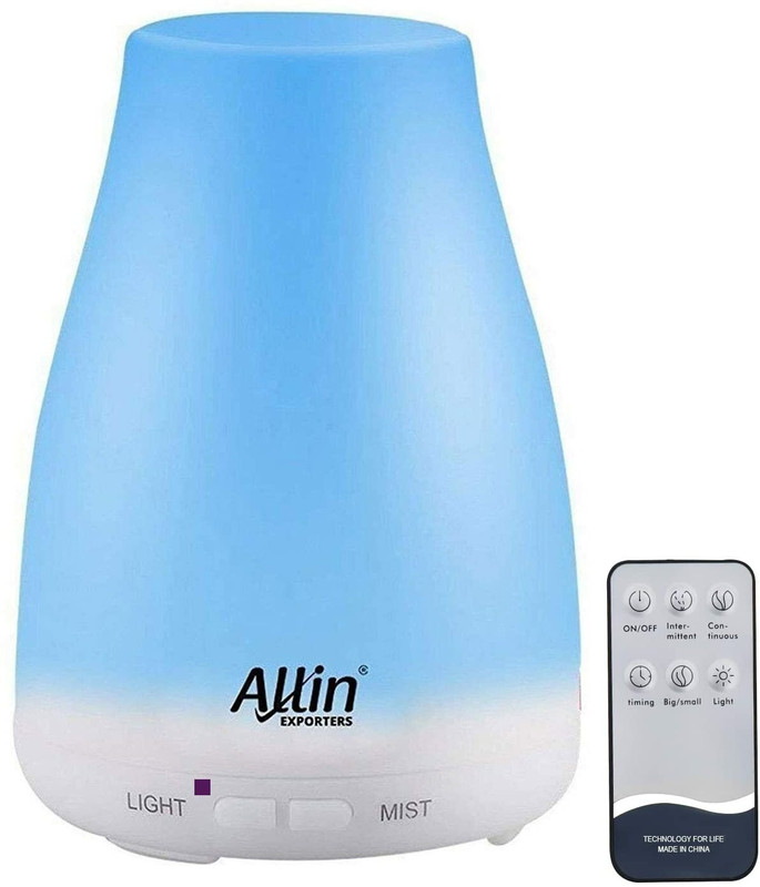 Allin Exporters Room DT-1509-R Aromatherapy Diffuser 100 ml Humidifier with 7 Color LED Light Humidifier