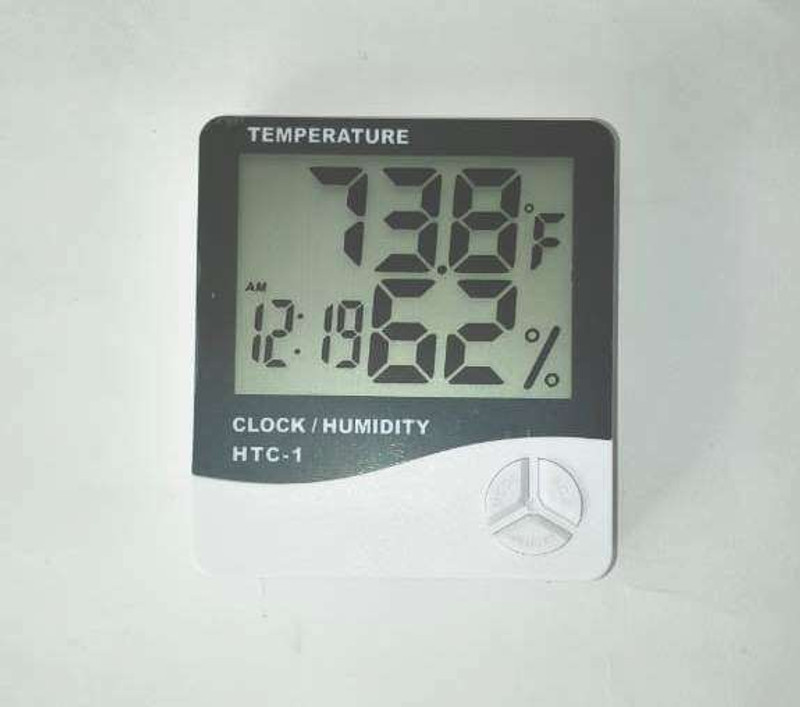 PRAKDENT Room Humidity Meter With Clock Humidifier