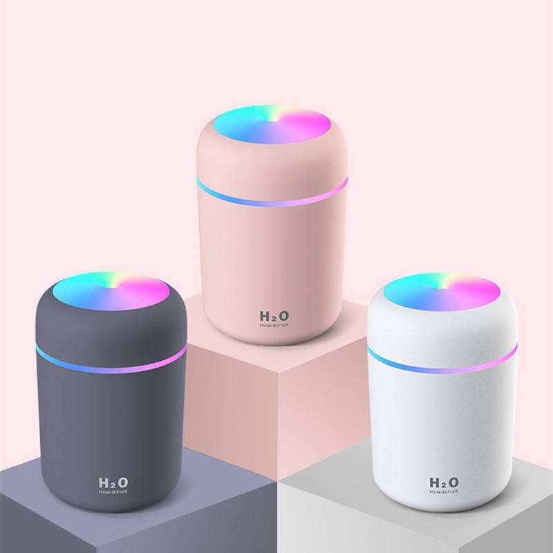 sasta bazar wala Room H2O Mini USB Humidifier with RGB Mood Light | Mist Diffuser for Home & Car Humidifier