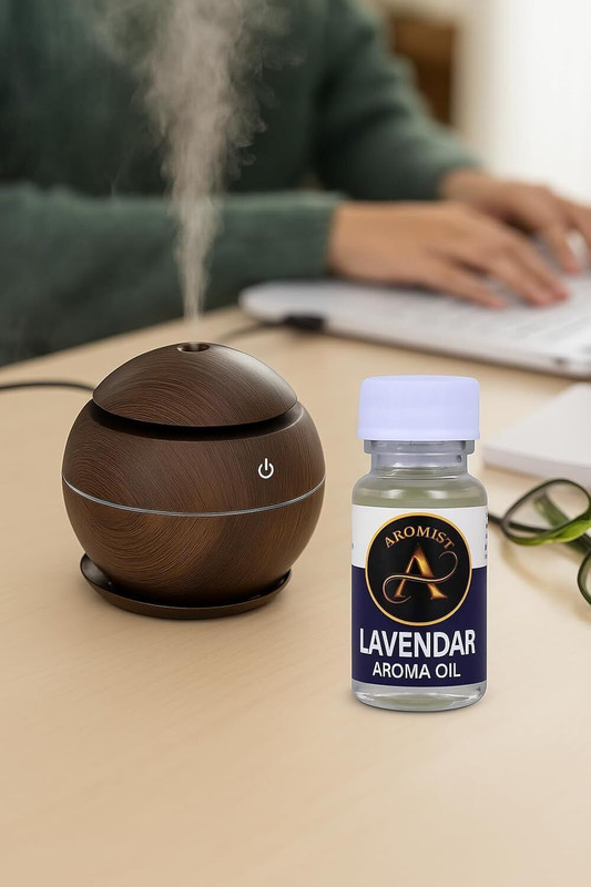 Aromist Room Jasmine Fragrance Mushroom Humidifier (Dark Brown) Humidifier