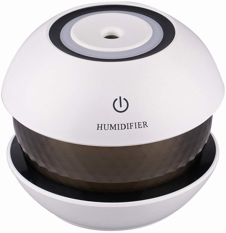 lizafabric Room Mini Ultrasonic Humidifier Filter Type Portable Air Purifier with LED Light Humidifier