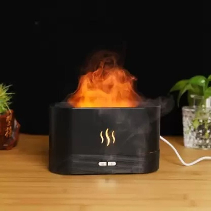 Gharonda Room Flame Effect Air Humidifierr with LED Light Effect Humidifier