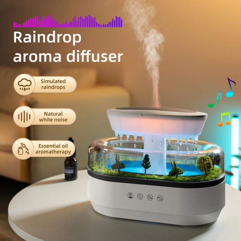 Sinolink Room Forest Landscape Raindrop Aroma Diffuser Humidifier