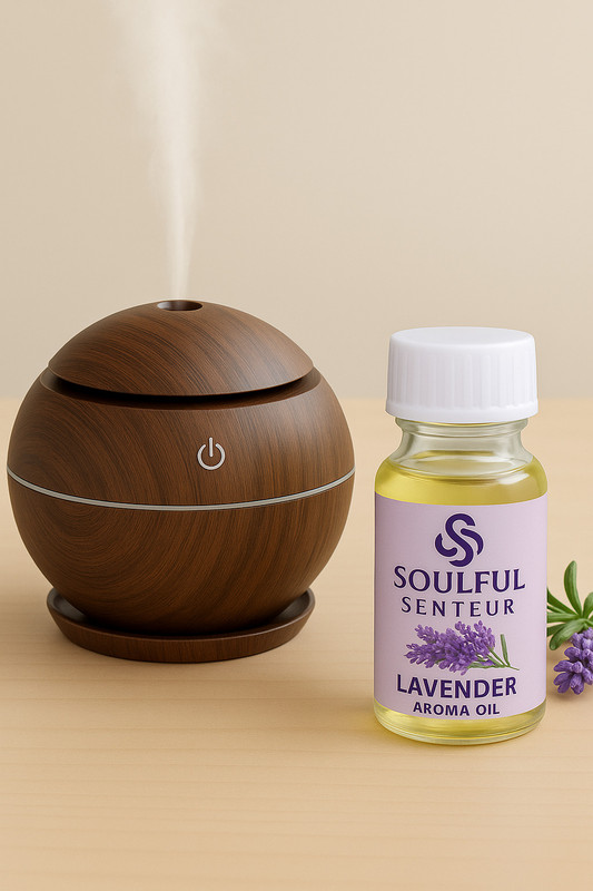 Soulful Senteur Room Levender Mushroom Humidifier & Cool Mist Diffuser (Light Brown) Humidifier
