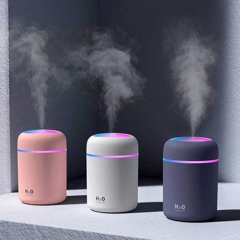 Thegiftsquare Room H2O Portable Ultrasonic Cool Mist Humidifier with 7-Color LED Night Light Humidifier