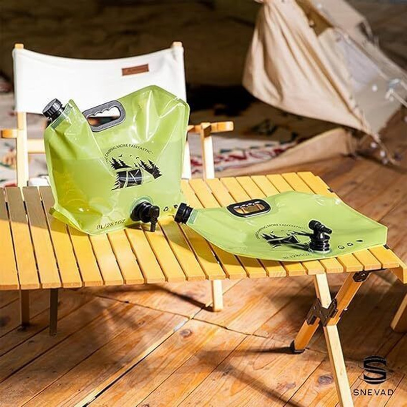 DHULKI Plastic Folding Water Storage Bag Pouch For Cycling, Picnic, Outdoor Camping Hydration Pack