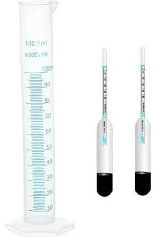 SBT Milk Lactometer Checking Milk Purity Kit 4 Lactometer and 1 Unit Jar Hydrometer