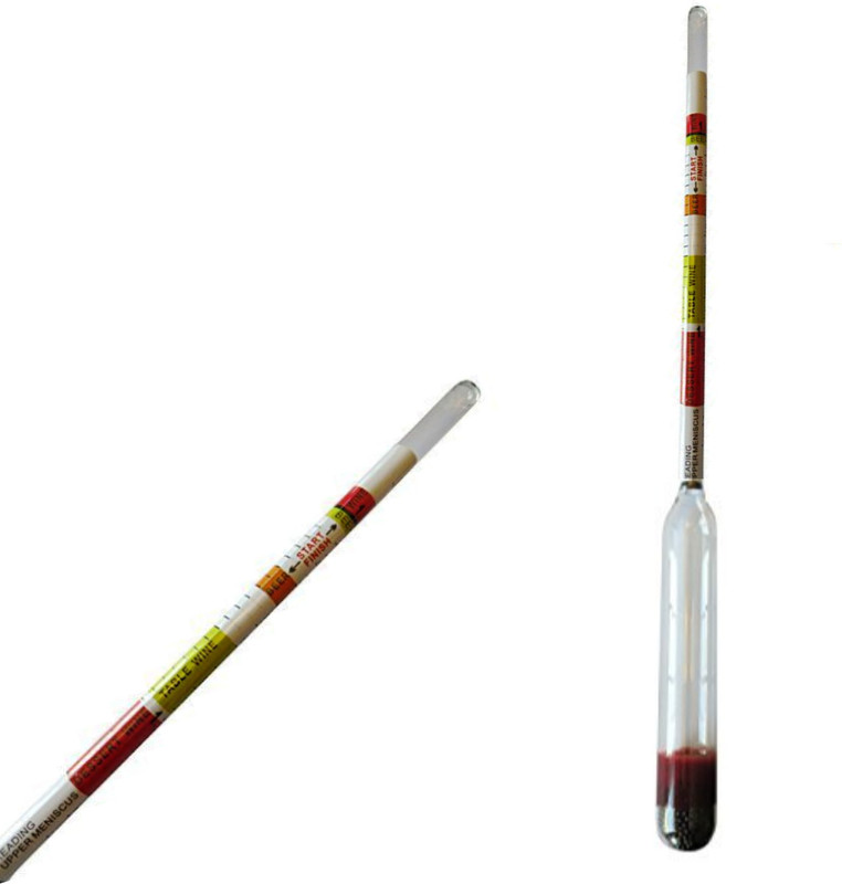 SwastikMart Glass Alcohol Meter | Reusable Manual Hydrometer for Liquid & Spirit Testing Hydrometer
