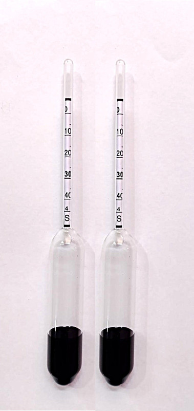 hksales Double Tested Milk Lactometer Pack of 2 | Black Milk Purity Testing Device Hydrometer