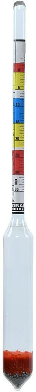 wkm Triple Scale Hydrometer Plastic Test Jar for Beer & Wine Hydrometer