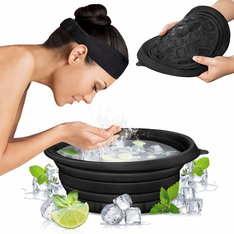 EXPORA 400 L Silicone Ice Therapy Bowl Is Food Grade Material and Travel Freindly Ice Bucket(Multicolor)