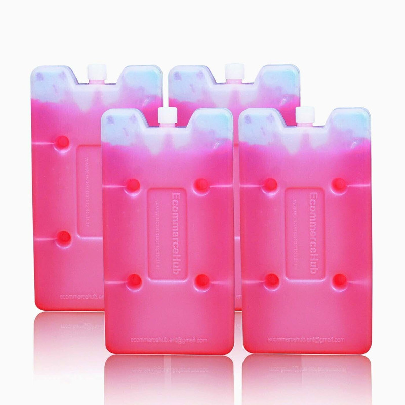 Ecommercehub 1.6 L Plastic Reusable Ice Gel Pack Pad For Cold Transport, Maintain Temperature of Product Ice Bucket(Pink)