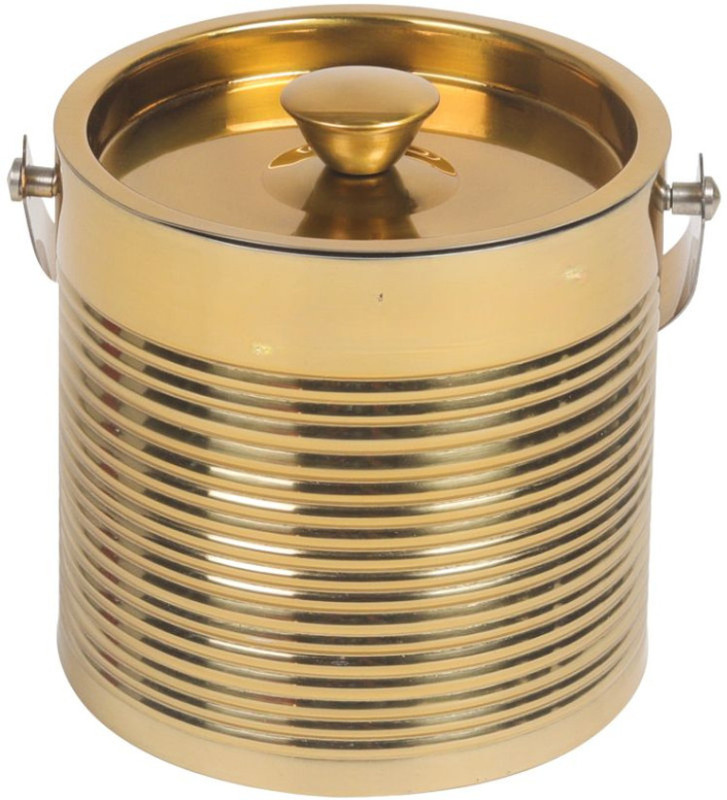 maharani luxe 1.5 L Steel Premium Double Wall Stainless Steel Ice Bucket with Rose Gold Finish Ice Bucket