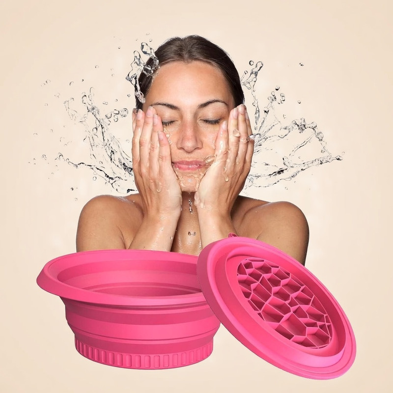 Tvameka 1 L Silicone Facial Ice Bowl for Face Cooling Use Ice Bucket