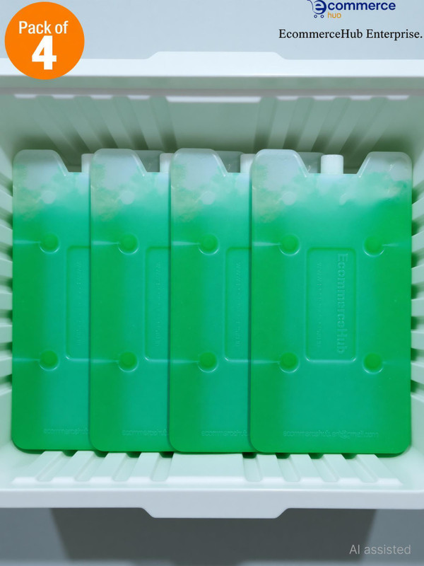 Ecommercehub 1.6 L Plastic Compact Reusable Ice Gel Pad,No Ice Required, Use For Personal & Commercial Use Ice Bucket(Green)