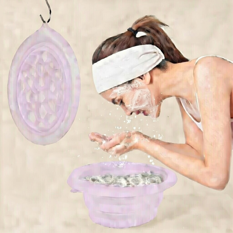 Vinto Fashion 1 L Silicone Face Ice Bowl for Cold Skin Refresh Ice Bucket(Multicolor)