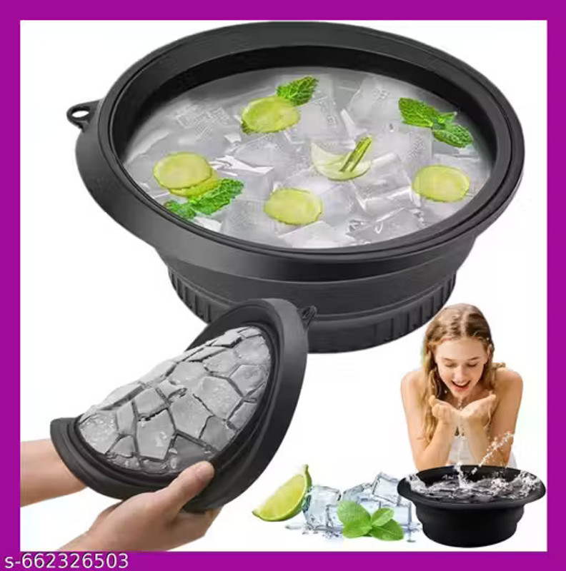 Shivsham's kitchenware 1 L Silicone Ice bowl Ice Bucket