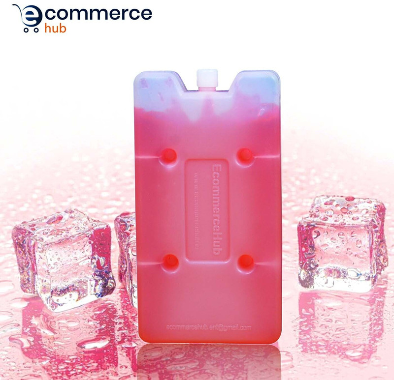 Ecommercehub 0.4 L Plastic Ice Pack for Cooler Bags, Labs, Pharma Industry, Cold Transports, Ice pad Ice Bucket(Pink)