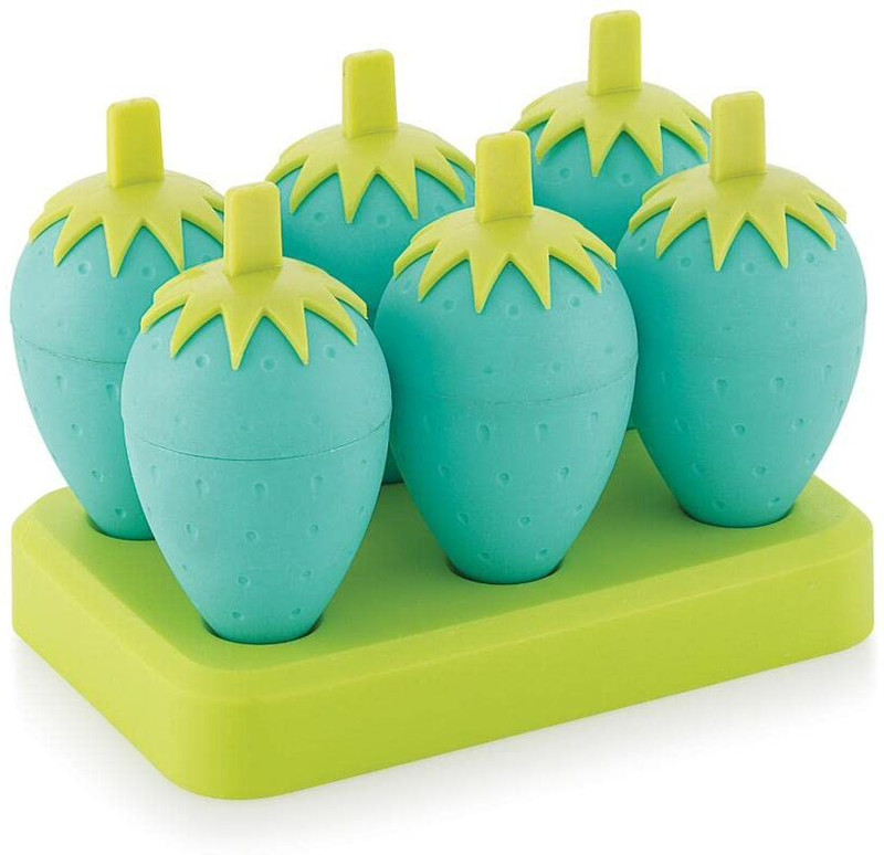 PuthaK Berry Berry Plastic Kulfi Mould with Tray and Stick, Multicolor Multicolor Plastic Ice Cube Tray(Pack of1)