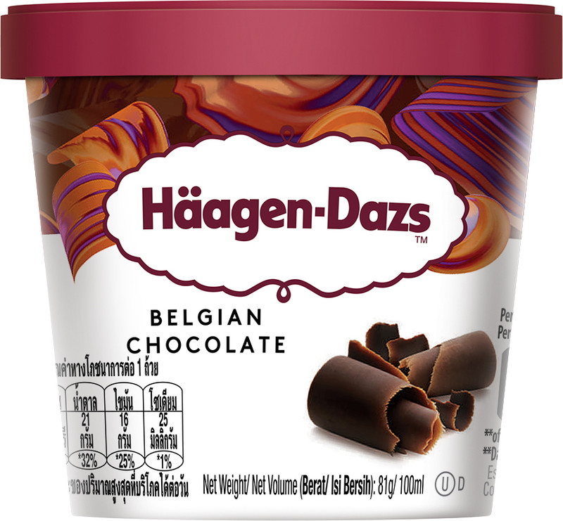 Haagen-Dazs Chocolate Belgian Chocolate Mini Cup(100 ml)
