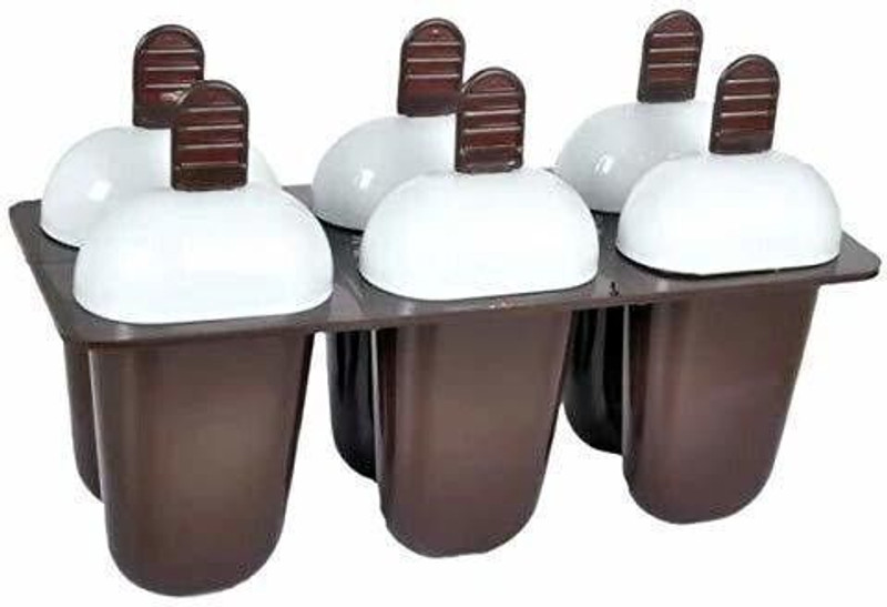 MOOZICO Ice Cream Making,Kulfi Making,House Party, Kids Party,Summer,,PopsicleMould Brown Plastic Ice Cube Tray(Pack of1)