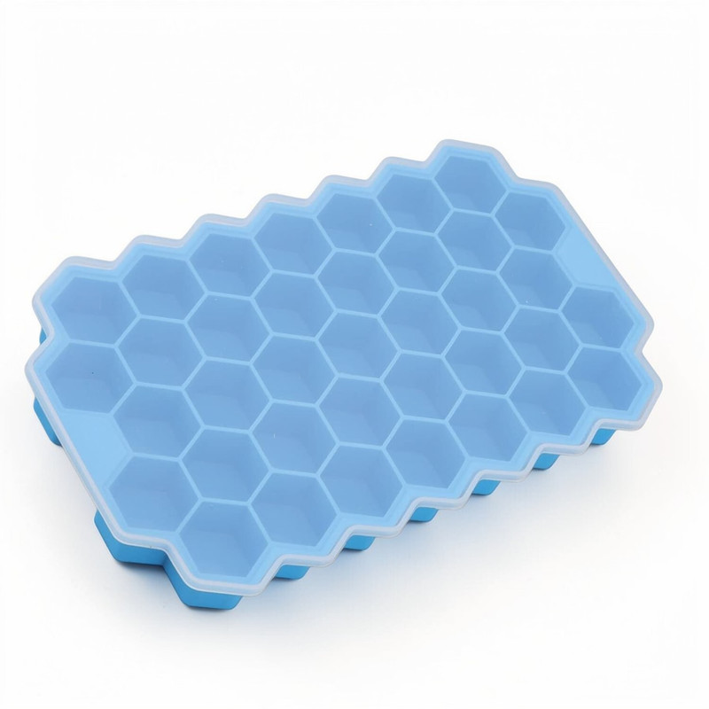Shree GRB Blue Silicone Ice Cube Tray(Pack of1)