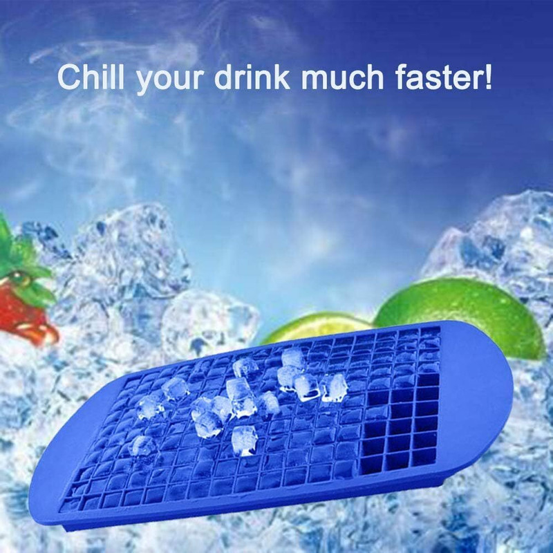 Planetone MINI SQUARE ICE CUBE TRAY (1 PC ) Maroon Silicone Ice Cube Tray(Pack of1)