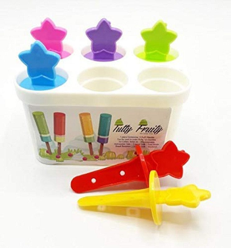 Uratech WiiBross Standard Multicolor Plastic Kulfi Mould, Ice Cream Mould, Kulfi Maker Multicolor Plastic Ice Cube Tray(Pack of1)