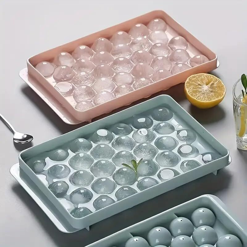 Almighty Ice Freezer Tray Multicolor Plastic Ice Ball Tray(Pack of2)