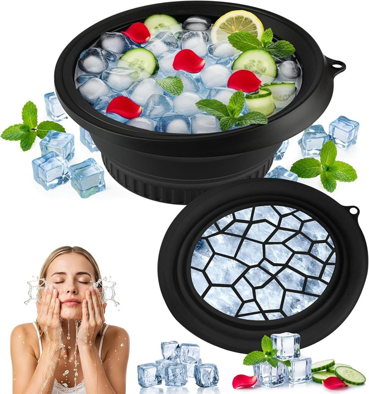 XIKARAMA Collapsible Silicone Ice Facial Cube Try Purple Silicone Ice Cube Tray(Pack of1)