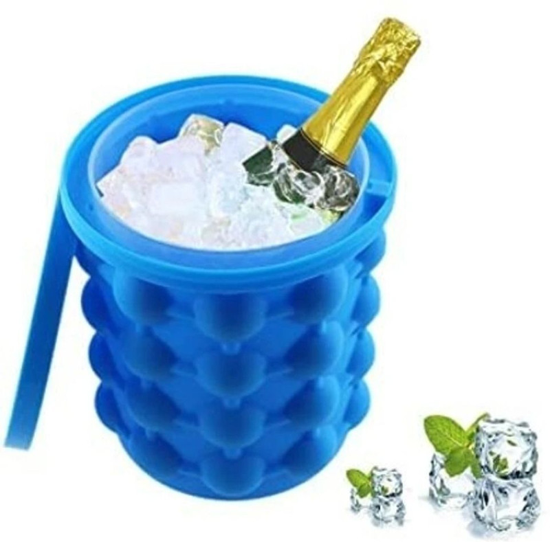 Smrtin Silicone Ice cube maker Bucket Multicolor Silicone Ice Cube Tray(Pack of1)