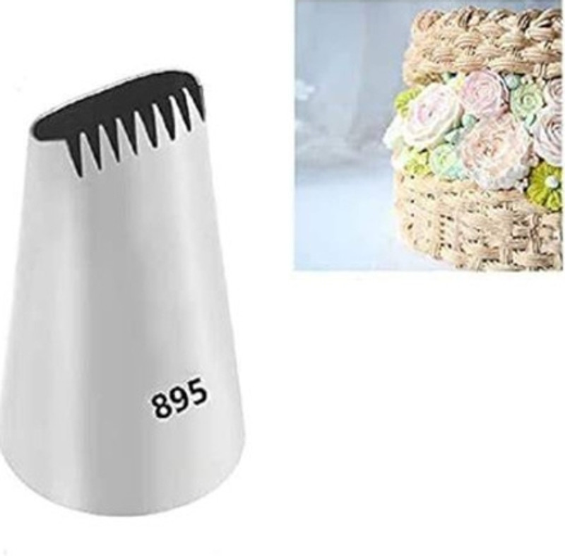 noz Momeras 853 Nozzle Stainless Steel Star Icing Nozzle(Steel Pack of 1)