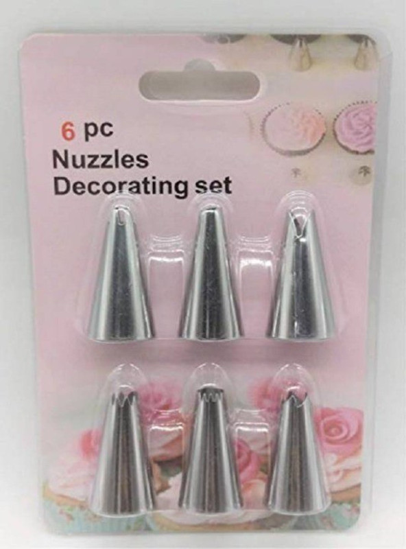 TRENDING PRODUCTS VILLA TPV-604 Steel Quick Flower Icing Nozzle(Steel Pack of 6)
