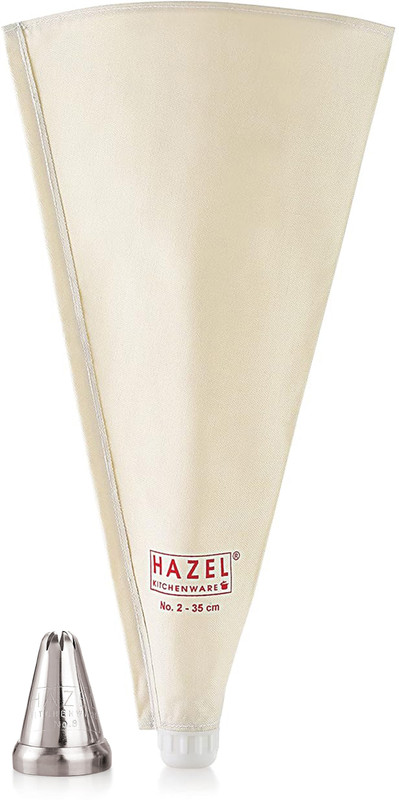 HAZEL Cake Decorating Nozzle & Reusable Piping Bag 35 Cm Cake Decoration Icing Set(Set of 2)