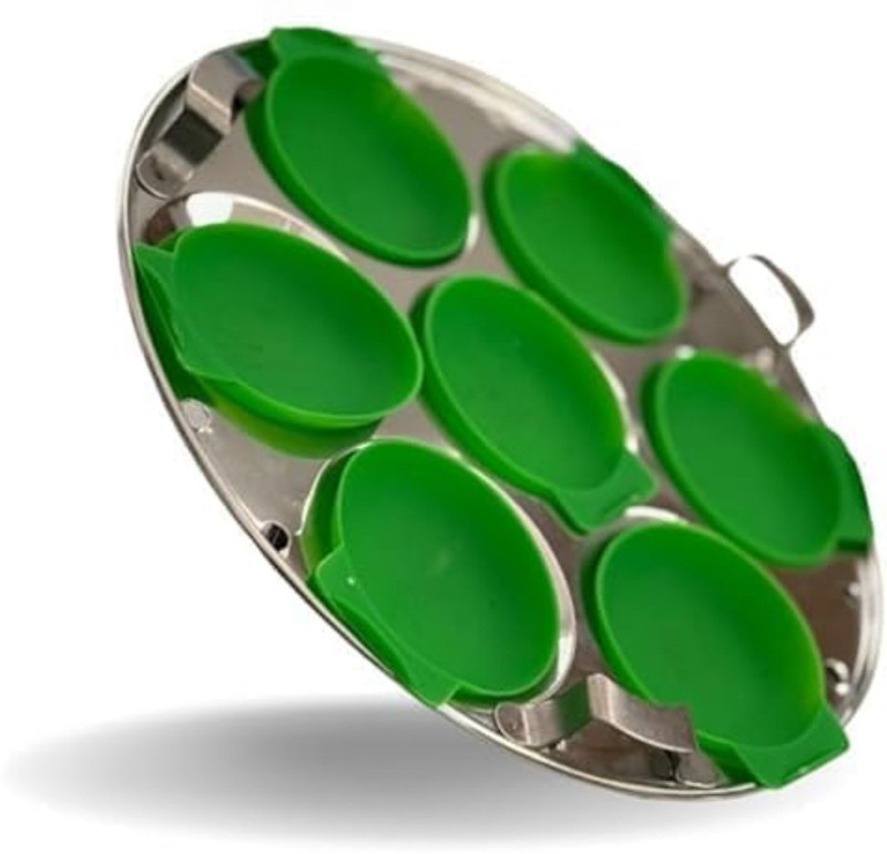 ronaks PREMIUM IDLI MOULDS SET | IDLI SILICON MOULD | DHOKLA MAKER Induction & Standard Idli Maker(0 Plates , 8 Idlis )