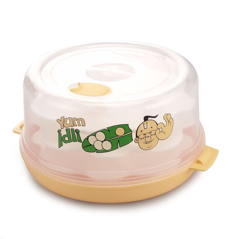 NAYASA Microwave Plastic Idli Maker | Easy & Quick Steaming, Food-Grade BPA-Free | Microwave Idli Maker(3 Plates , 12 Idlis )