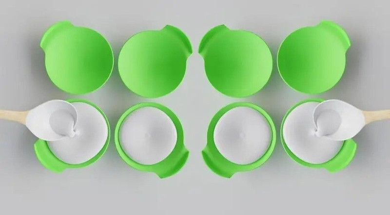 Healux Silicone Idli Mould - Pack of 2 / Standard Idli Maker(8 Plates , 8 Idlis )