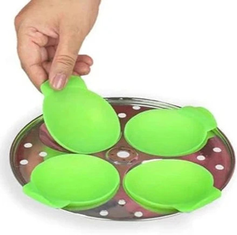 Clazkit Silicone Idli Liners, Dhokla Maker, Cupcake, Muffin Maker Standard Idli Maker(1 Plates , 8 Idlis )