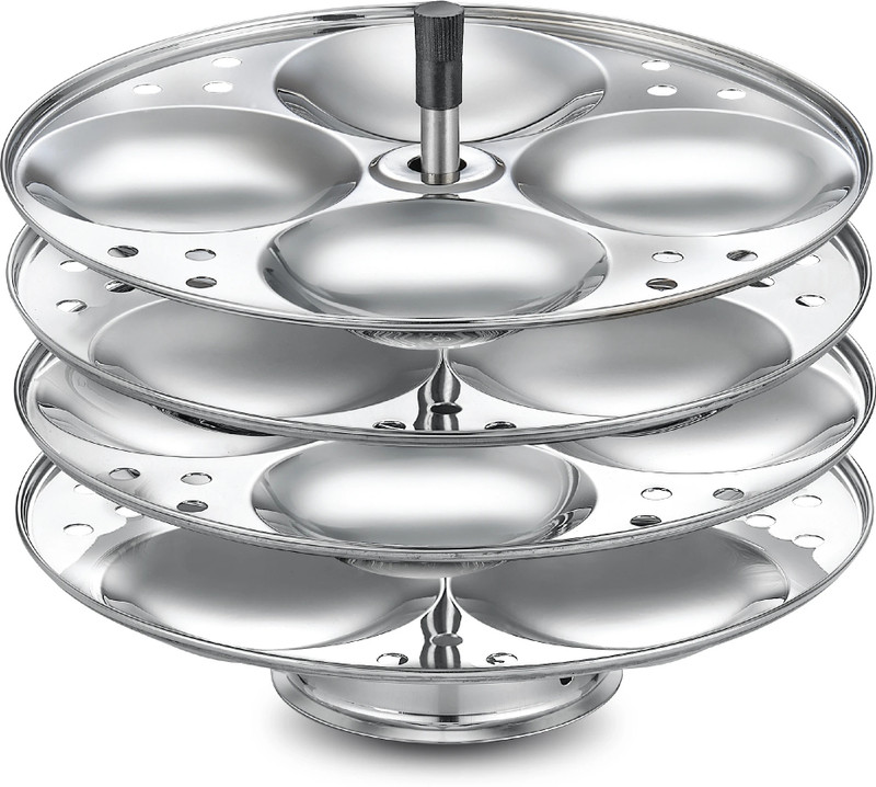 Judge 4SS|Cook 16 Idlis At Once|Convenient| Versatile|4 Stainless Steel Plates Standard Idli Maker(4 Plates , 16 Idlis )