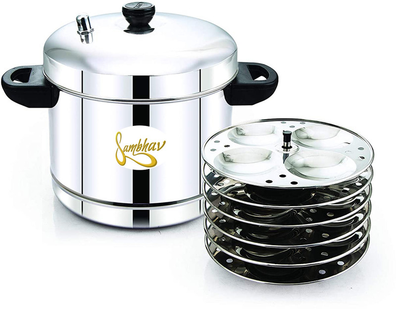 Sambhav Idli Cooker with 6 plate Regular Idlies Induction & Standard Idli Maker(6 Plates , 24 Idlis )